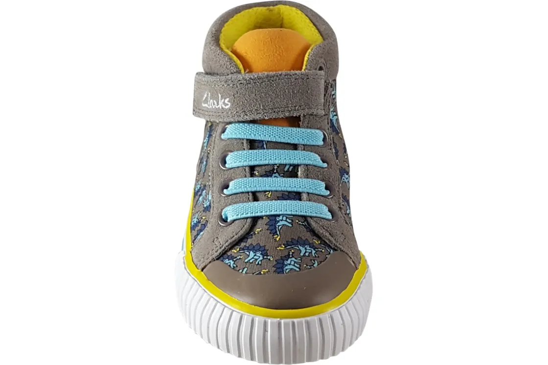 BOY Clarks Velcro | Boys Boots<Foxing Roar Hi K Boys Canvas Boots