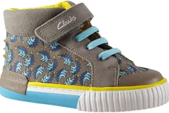 BOY Clarks Velcro | Boys Boots<Foxing Roar Hi T Boys Canvas Shoes