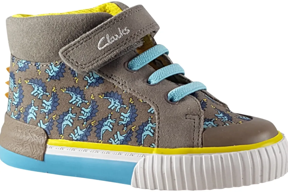 BOY Clarks Velcro | Boys Boots<Foxing Roar Hi T Boys Canvas Shoes
