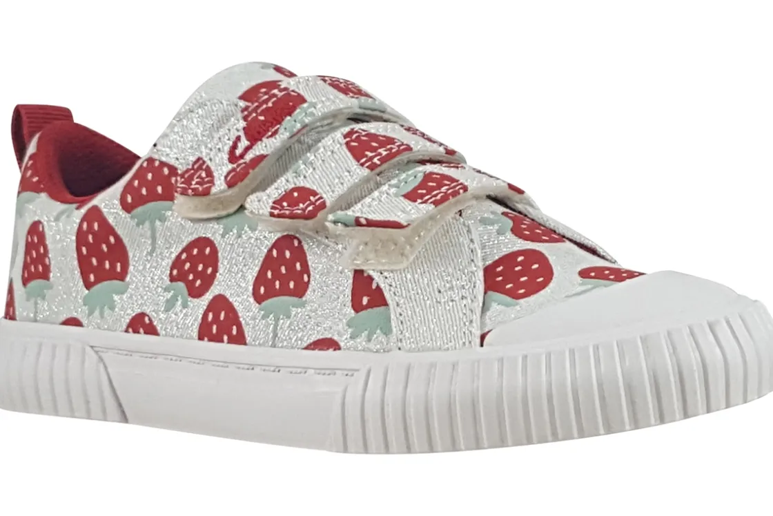 Clarks Velcro | Girls Shoes<FoxingFraiseK. Girls Shoes Cotton