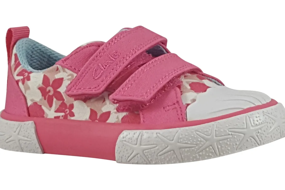 Clarks Velcro | Girls Shoes<FoxingShell T. Girls Fashion Trainers Pink