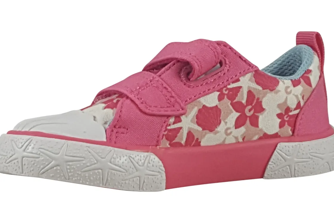 Clarks Velcro | Girls Shoes<FoxingShell T. Girls Fashion Trainers Pink