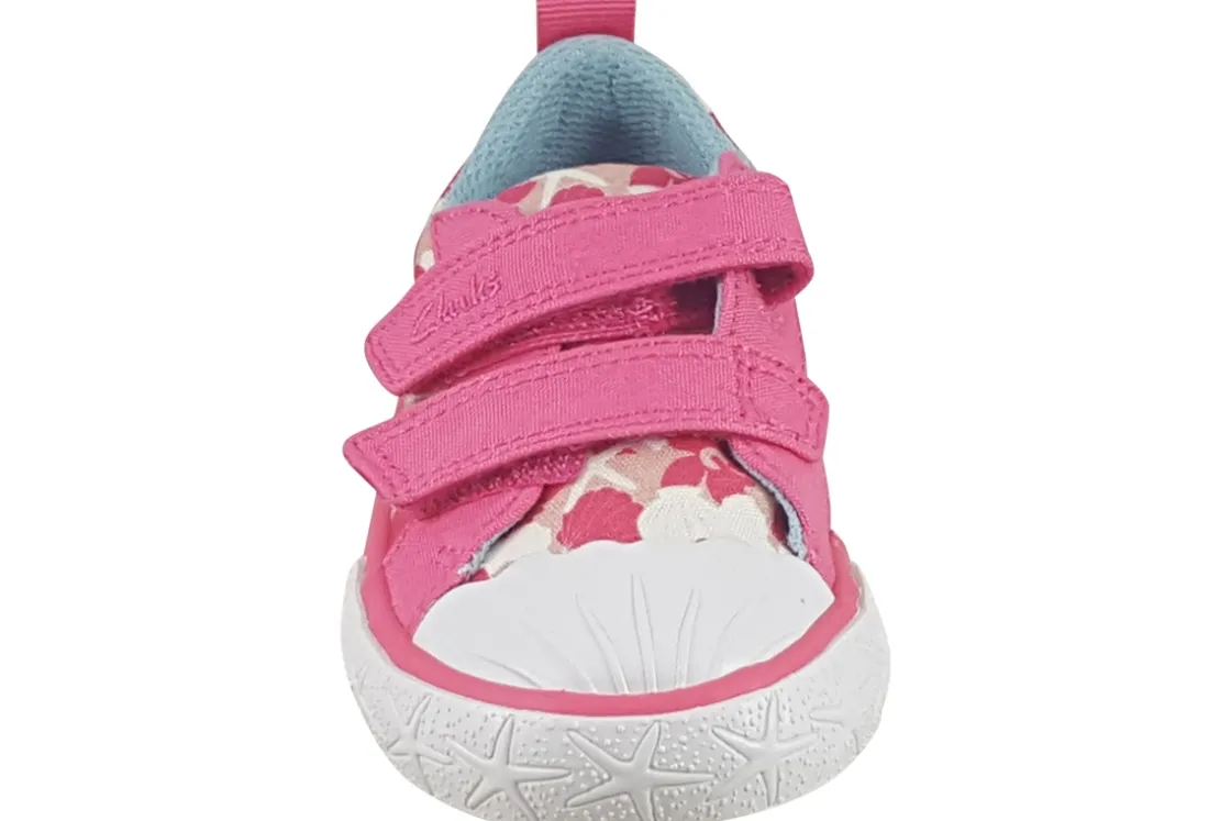 Clarks Velcro | Girls Shoes<FoxingShell T. Girls Fashion Trainers Pink