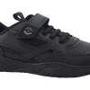 BOY Clarks Junior Boys | Velcro<Grip Trade O Black Boys Leather School Shoes