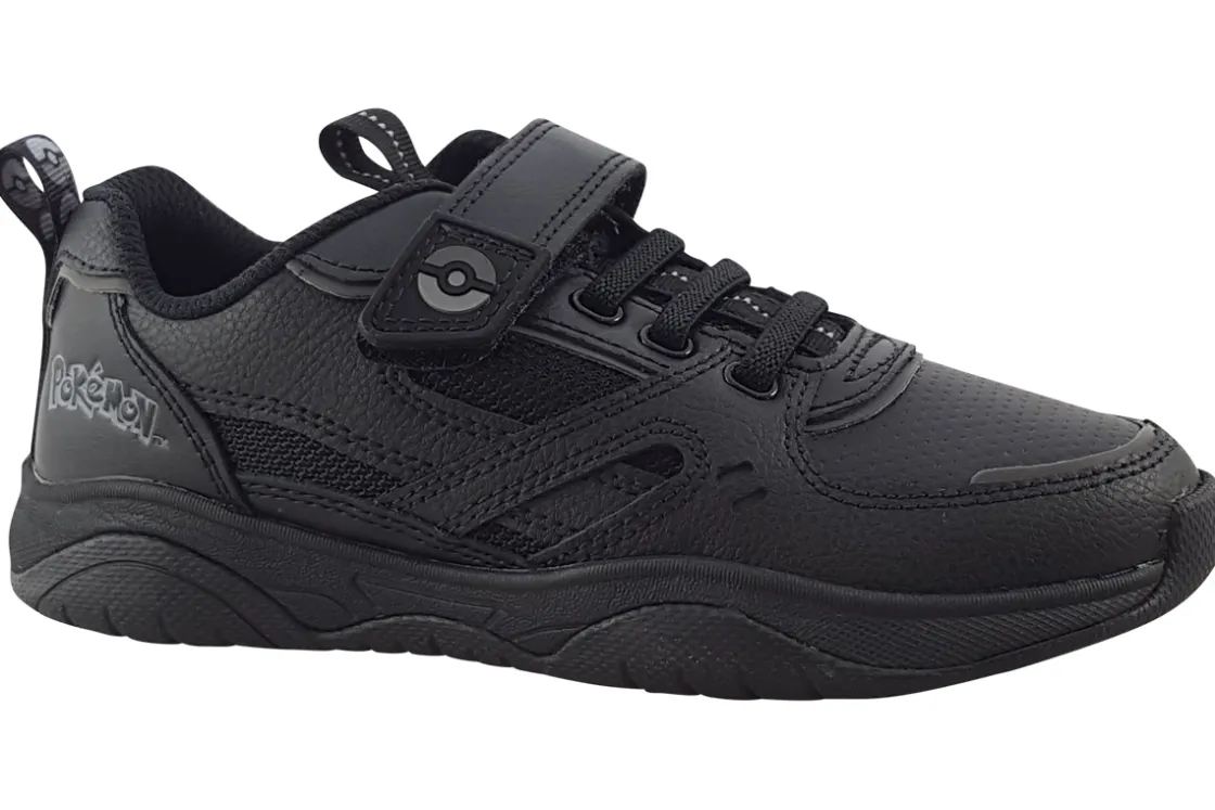 BOY Clarks Junior Boys | Velcro<Grip Trade O Black Boys Leather School Shoes