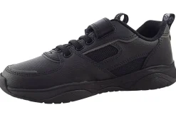 BOY Clarks Junior Boys | Velcro<Grip Trade O Black Boys Leather School Shoes