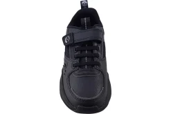 BOY Clarks Junior Boys | Velcro<Grip Trade O Black Boys Leather School Shoes