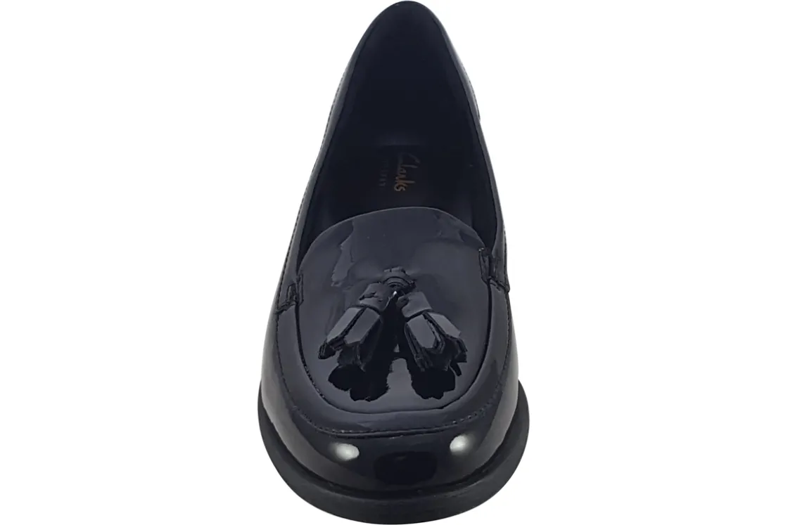 Women Clarks Senior Girls | Womens Shoes<Havisham Edge Womens Leather Loafer Shoes