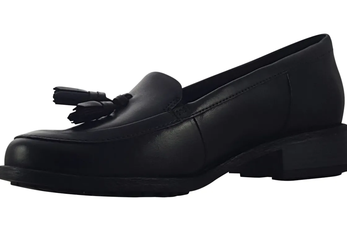 Women Clarks Senior Girls | Womens Shoes<Havisham Edge Womens Leather Loafer Shoes