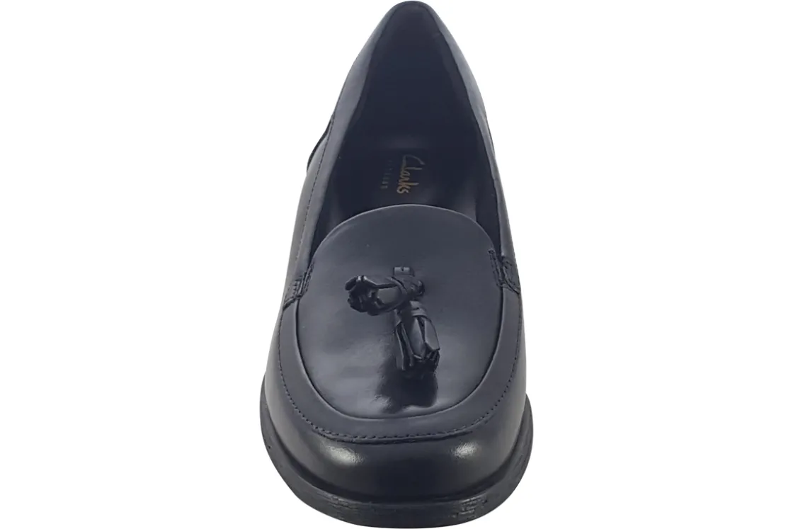 Women Clarks Senior Girls | Womens Shoes<Havisham Edge Womens Leather Loafer Shoes