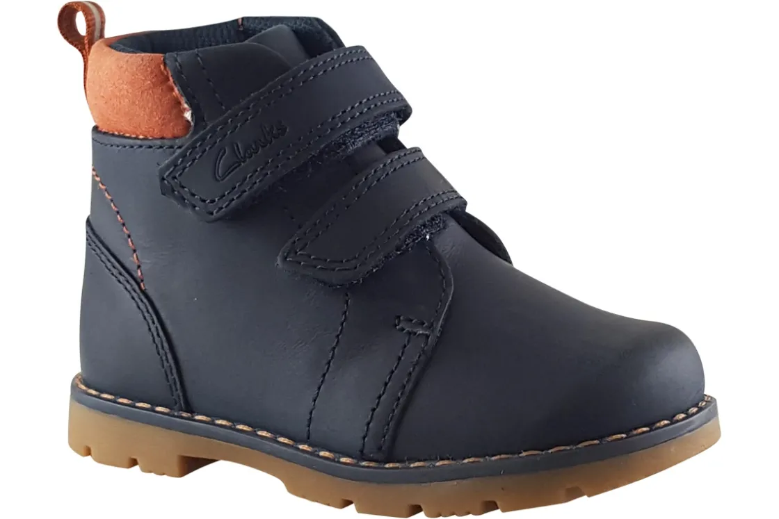 BOY Clarks Velcro | Boys Boots<Heath Strap T Boys Leather Boots