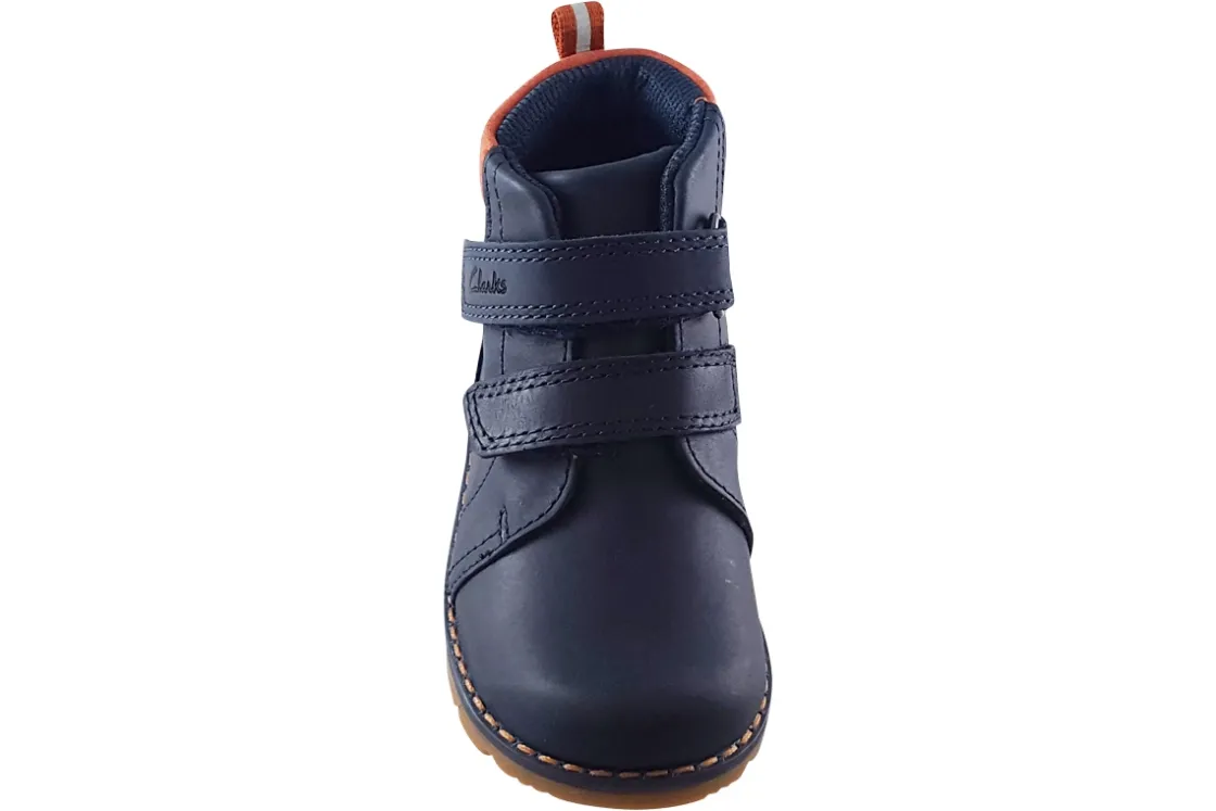 BOY Clarks Velcro | Boys Boots<Heath Strap T Boys Leather Boots