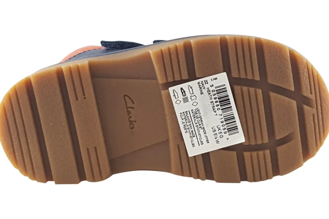BOY Clarks Velcro | Boys Boots<Heath Strap T Boys Leather Boots