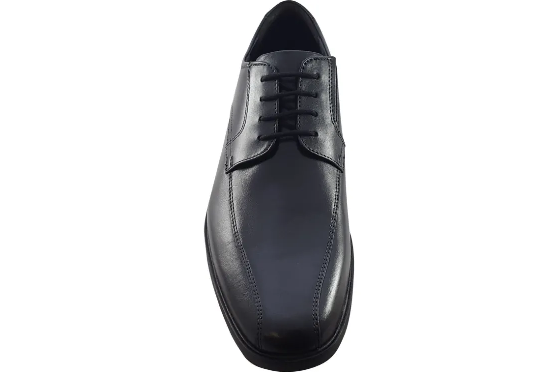 BOY Clarks Senior Boys | Tramline Toe<Howard Over Black Mens Leather Shoes