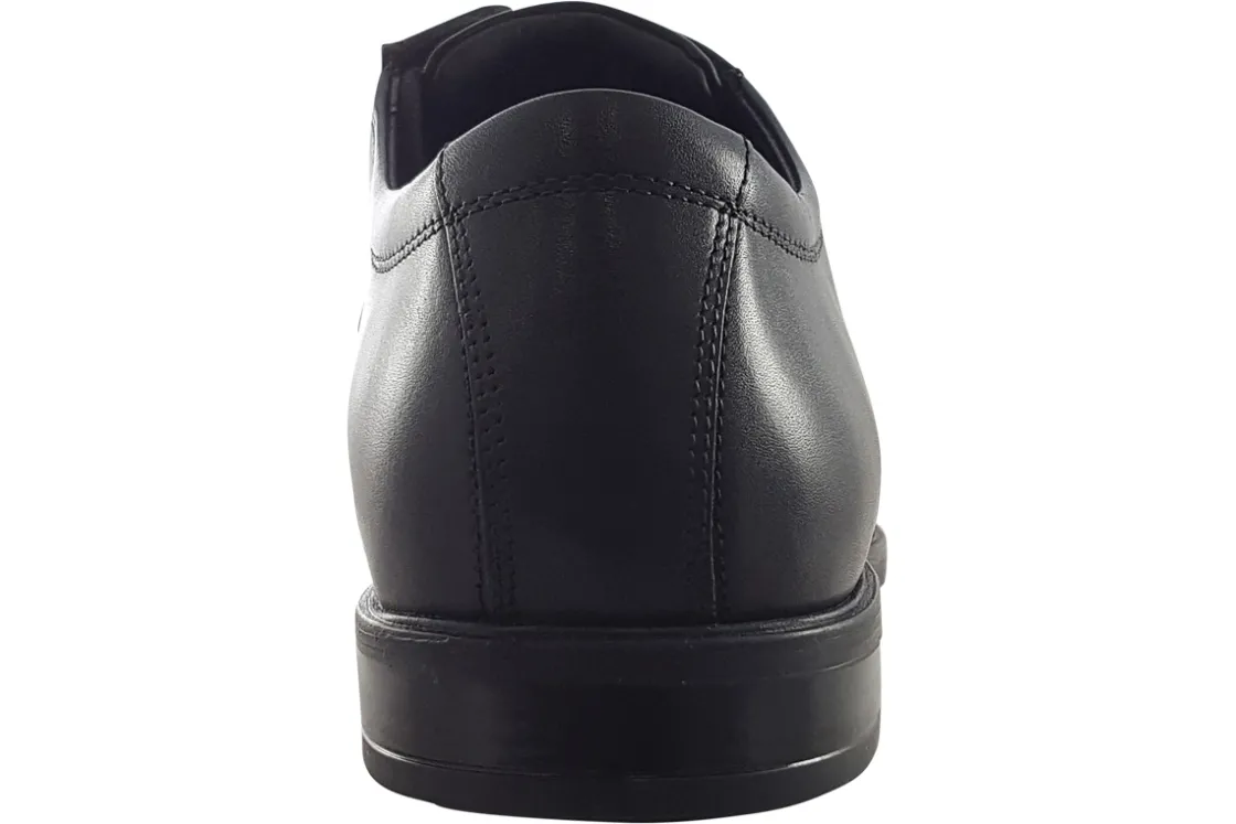 BOY Clarks Senior Boys | Tramline Toe<Howard Over Black Mens Leather Shoes