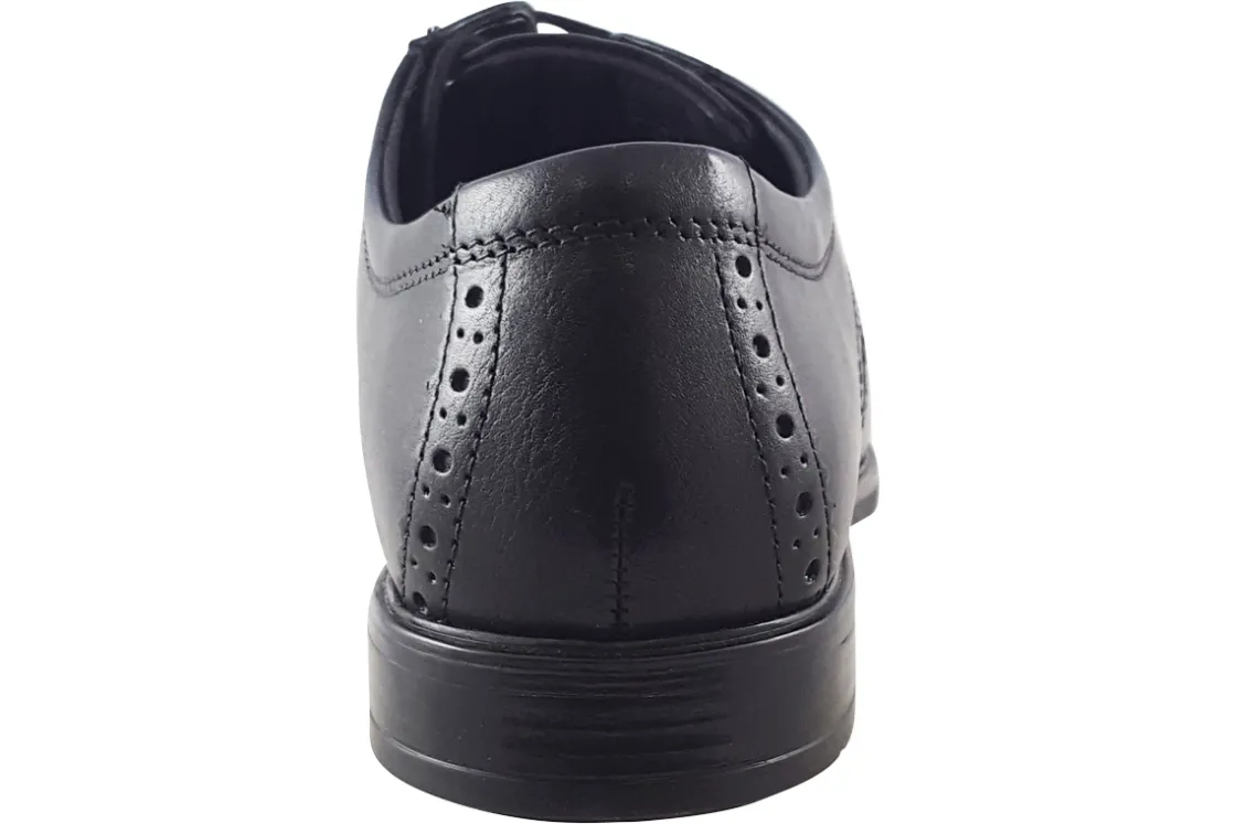 BOY Clarks Mens Shoes | Senior Boys<Howard Wing Black Mens Leather Brogue Shoes