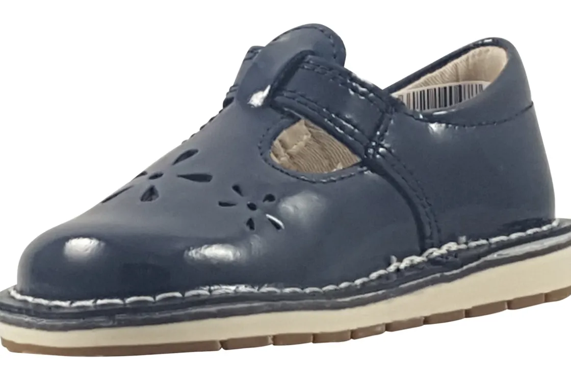 Clarks Velcro | Girls Shoes<Joyful Skip T. Girls Leather Patent Shoes