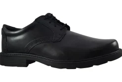BOY Clarks Senior Boys | Plain Toe<Kerton Lace Black Mens Leather Shoes