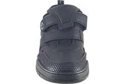 BOY Clarks Junior Boys | Velcro<Laser Track K Black Boys Leather School Shoes