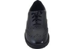 Clarks Junior Girls | Senior Girls<LoxhamBrogueY Black Girls Leather Patent School Shoes