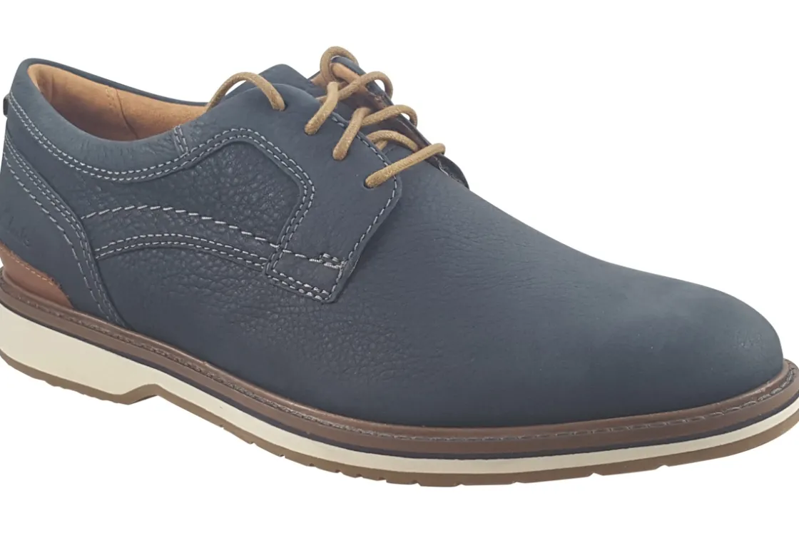 Clarks Mens Shoes<Monahan Plain Mens Leather Shoes
