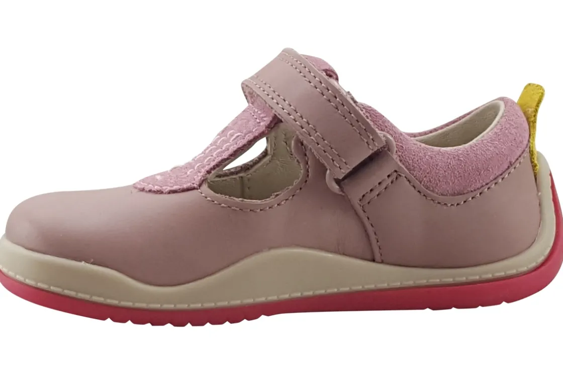 Clarks Velcro | Girls Shoes<NoodleBrightT. Dusty Pink Girls Leather Shoes