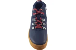 BOY Clarks Zip | Boys Boots<Nova Hike K Navy (G Fit) Boys Leather Boots