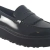 Women Clarks Senior Girls | Womens Shoes<OriannaWLoafer Black Womens Leather Patent Shoes