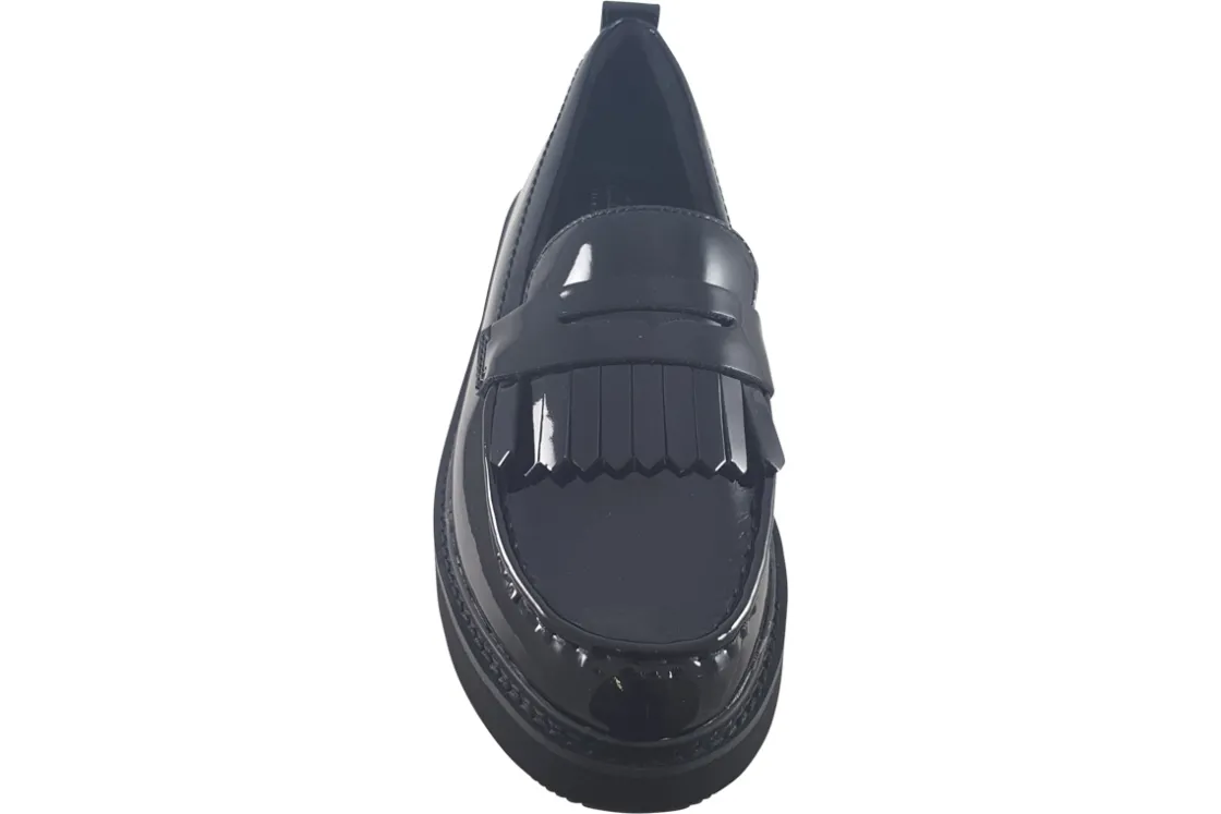 Women Clarks Senior Girls | Womens Shoes<OriannaWLoafer Black Womens Leather Patent Shoes