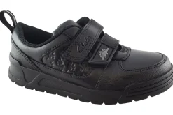 BOY Clarks Junior Boys | Velcro<PalmerSteggy K Black Boys Leather School Shoes