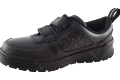 BOY Clarks Junior Boys | Velcro<PalmerSteggy K Black Boys Leather School Shoes