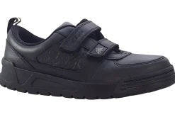 BOY Clarks Junior Boys | Velcro<PalmerSteggy O Black Boys Leather School Shoes