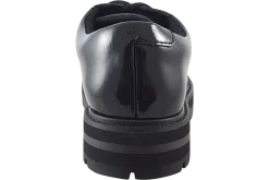 Clarks Junior Girls | Laced<Prague Lace O. Black (F Fit) Girls Leather Patent School Shoes