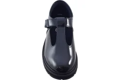 Clarks Junior Girls | Velcro<PragueBrill O. Black Girls Leather Patent Shoes