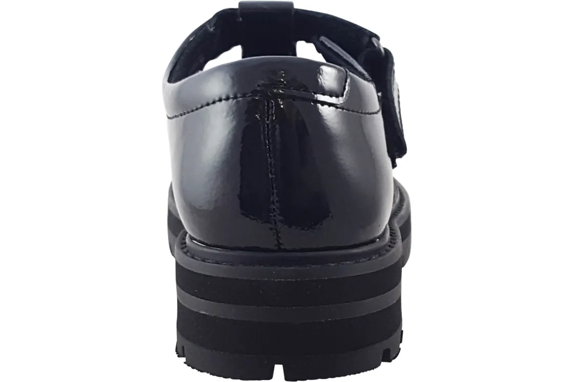 Clarks Junior Girls | Senior Girls<PragueBrill Y. Black Girls School Shoes