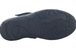Clarks Junior Girls | Velcro<Relda Gem K. Black Girls Leather Patent School Shoes