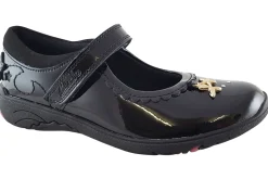 Clarks Junior Girls | Girls Shoes<Relda Sea K. Black Girls Leather School Shoes
