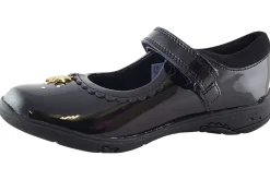Clarks Junior Girls | Girls Shoes<Relda Sea K. Black Girls Leather School Shoes