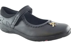 Clarks Junior Girls | Girls Shoes<Relda Sea K. Black Girls Leather School Shoes