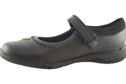 Clarks Junior Girls | Girls Shoes<Relda Sea K. Black Girls Leather School Shoes