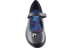 Clarks Junior Girls | Girls Shoes<Relda Sea K. Black Girls Leather School Shoes