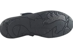 Clarks Junior Girls | Velcro<Relda Spark K. Black Girls School Shoes