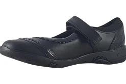 Clarks Junior Girls | Velcro<Relda Spark K. Black Girls School Shoes