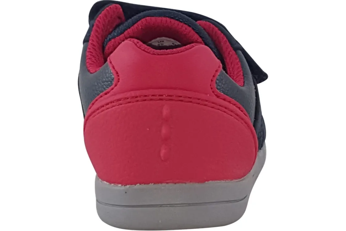 BOY Clarks Velcro | Boys First Shoes<Rex Play T Navy/Red Boys Leather First Shoes