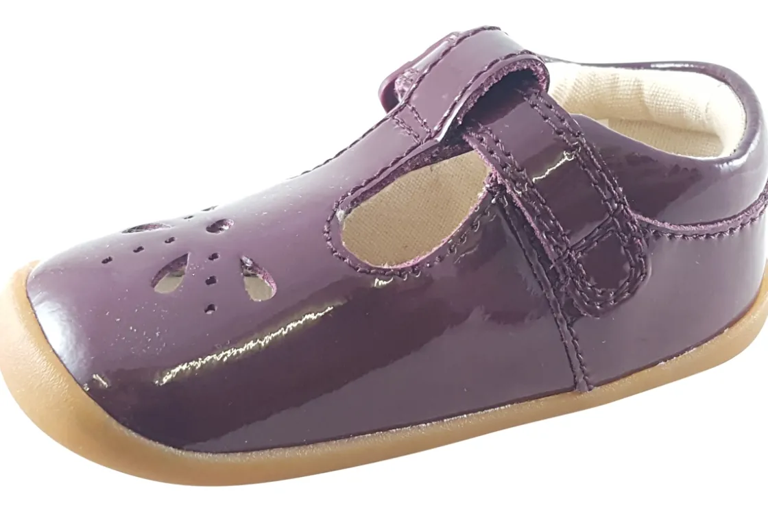 Clarks Velcro | Girls First Shoes<Roamer Star T. Girls Leather First Shoes