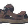 Clarks Mens Sandals<Saltway Edge Mens Leather Sandals Dark Brown