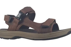 Clarks Mens Sandals<Saltway Edge Mens Leather Sandals Dark Brown