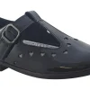 Clarks Junior Girls | Velcro<ScalaDress O. Black Girls Leather Patent School Shoes