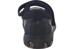 Clarks Velcro | Junior Girls<Sea Shimmer K Black Girls Leather School Shoes