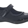 Clarks Velcro | Junior Girls<Sea Shimmer T Black Girls Leather Patent School Shoes